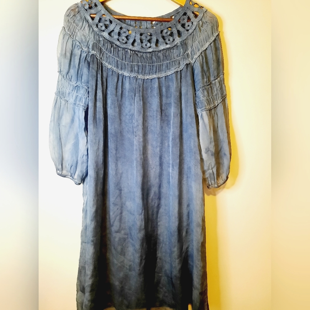 Italian Silk Boho Dress